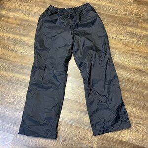 Columbia Packable Rain Pants Mens XXL 2XL Black Nylon Pull-On Waterproof